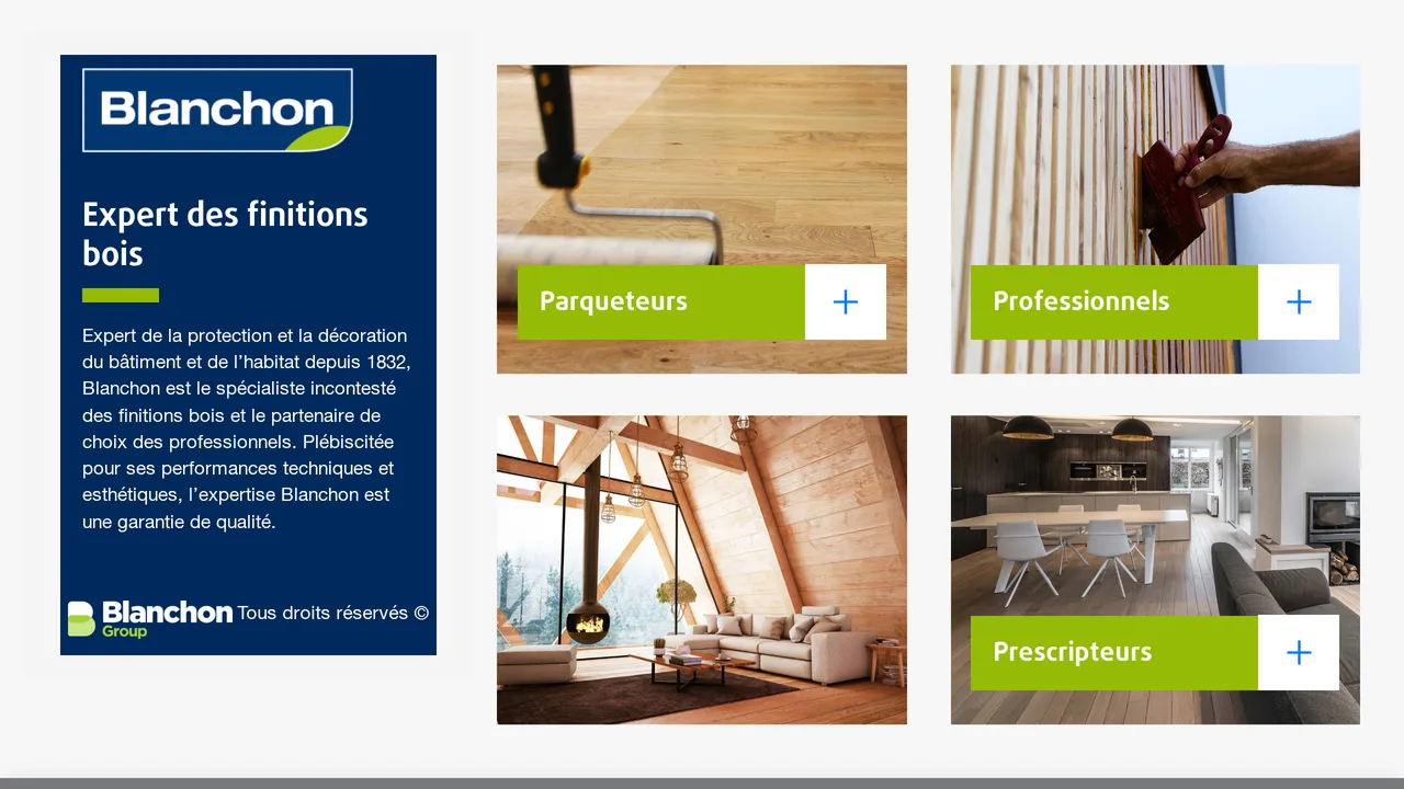 Capture de la page d’accueil du site de Blanchon